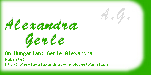 alexandra gerle business card